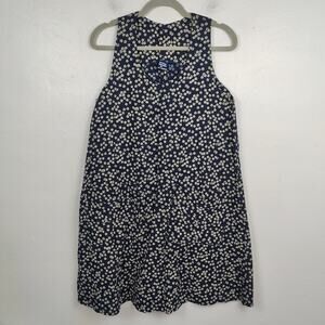 Matrushka Dress‎ Womens Medium Black Micro Floral Pockets Kitsch Hipster Preppy